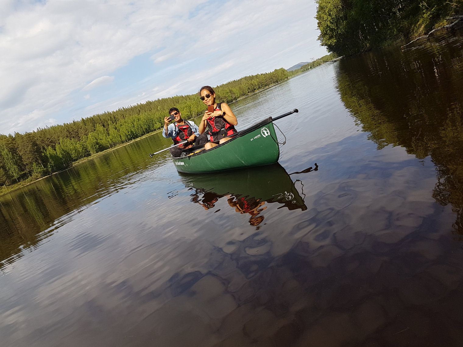 Calm Canoeing Photo L.Rynback