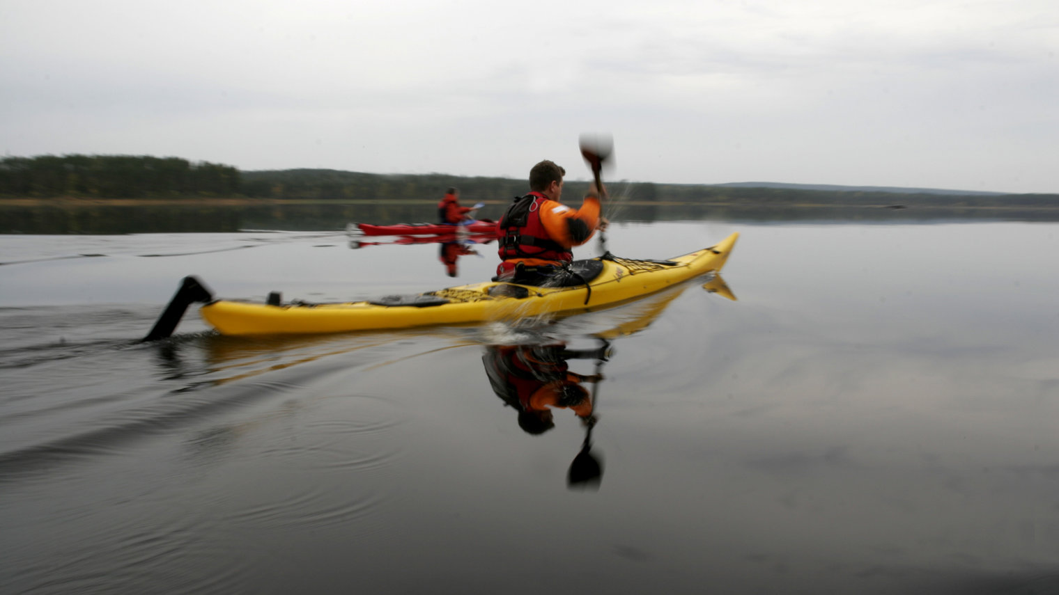 Kayaks At Grand Laplander Lake Photo Fredrik Broman