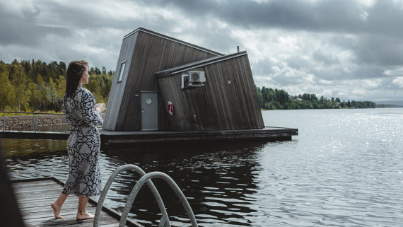 Efter bastubad vid spa nära Piteå – närvaro och återhämtning.