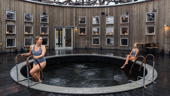 Luxury spa hotel in Sweden with saunas and cold baths