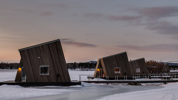 Arctic Bath Water Cabins Photo Daniel Holmgren