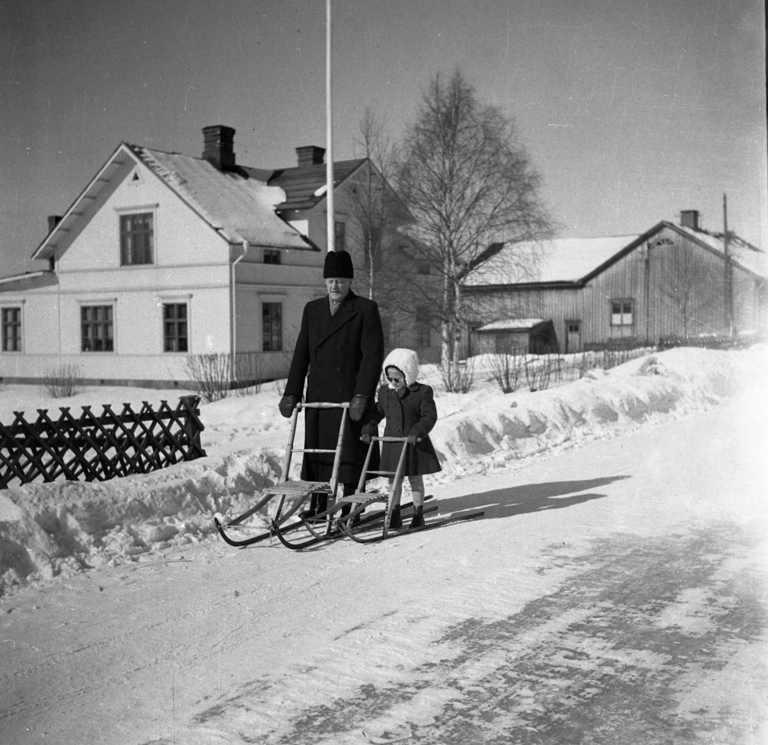 Bygatan Vinterbild Harlinsgården Och Fällmans,Img873